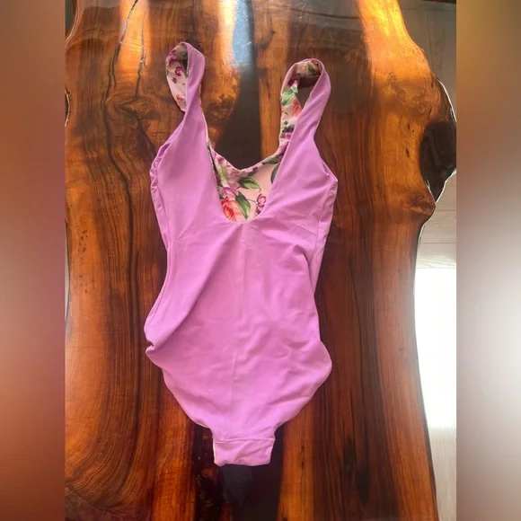 Janie and Jack Dawne Florine women’s reversible one piece swimsuit matching XS - Picture 4 of 9